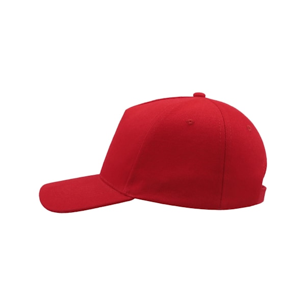 Atlantis Liberty Five Buckle Heavy Brush Cotton 5 Panel Cap One Red One Size