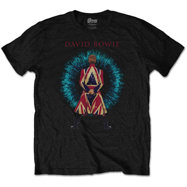 David Bowie Unisex Adult LiveAndWell.com T-shirt med tryck på baksidan, XL Black XL