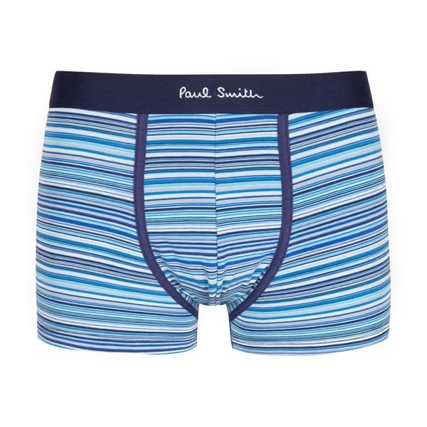 Paul Smith Herr Logo Bomull Boxershorts (3-pack) M Blå Rand Blue Stripe M