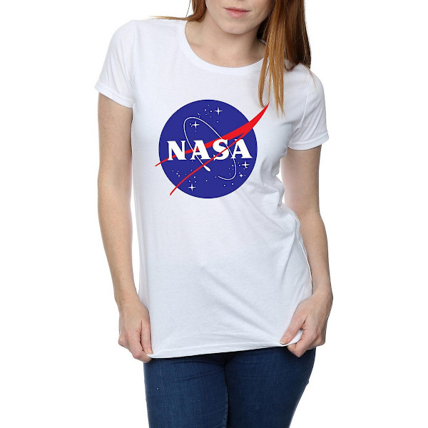 NASA Dam Classic Insignia Bomull T-shirt M Vit White M