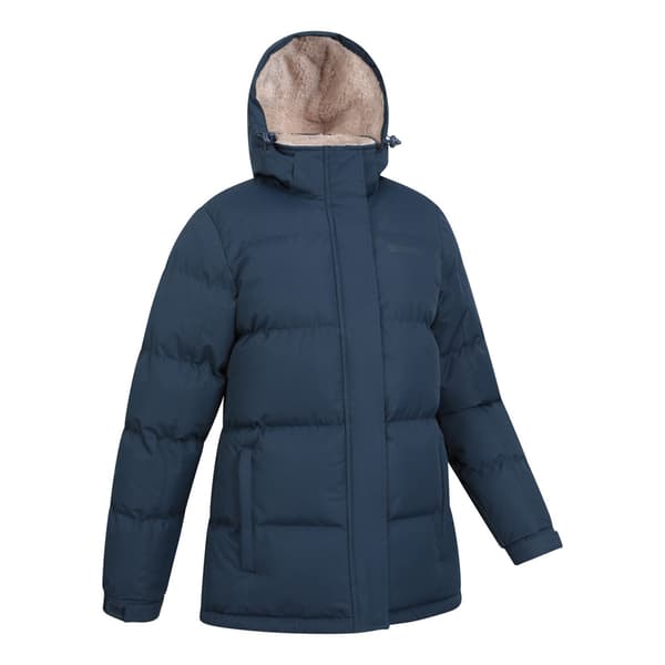 Mountain Warehouse Dam/Dam Snö Borgfodrad Vadderad Jacka Navy 20 UK