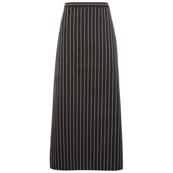 Premier Gastronomy Randigt midjeförkläde En one size (midja 75 cm, le Black/ Grey One size (waist 75cm, length 86cm)