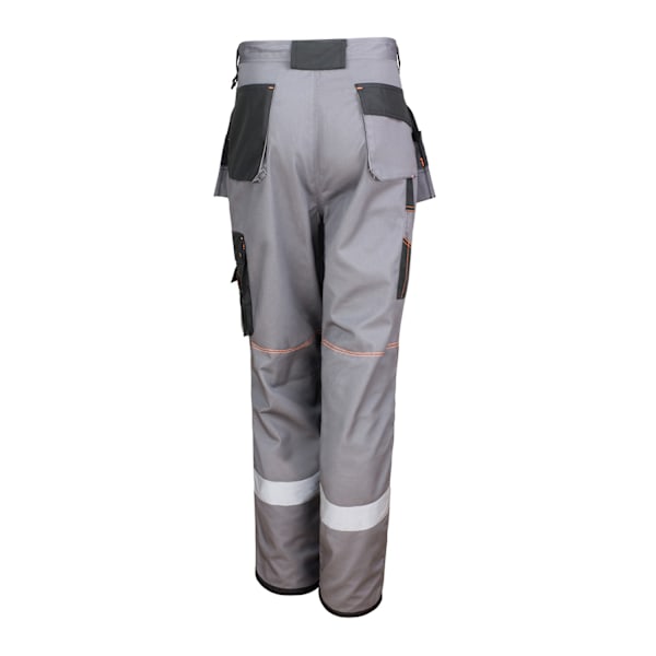 WORK-GUARD by Result Unisex Adult X-Over Holster Pocket Trouser Grey/Black XL R