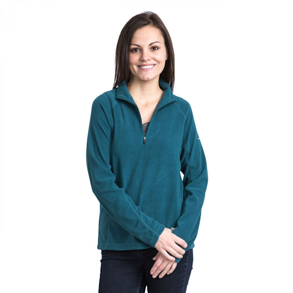 Trespass Dam/Dam Shiner Halv Dragkedja Microfleece Topp XL Teal Teal XL