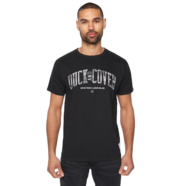 Duck and Cover Mens Shaffer T-Shirt L Svart Black L