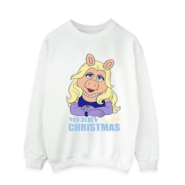 Disney Muppets Miss Piggy Queen of Holidays Sweatshirt M W White M