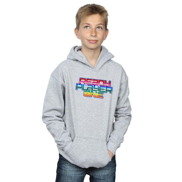 Ready Player One Boys Rainbow Logo Hoodie 12-13 år Sports Grå Sports Grey 12-13 Years