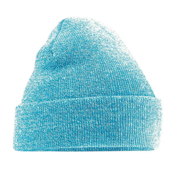 Beechfield Soft Feel Stickad Vintermössa En Storlek Heather Surf Heather Surf One Size