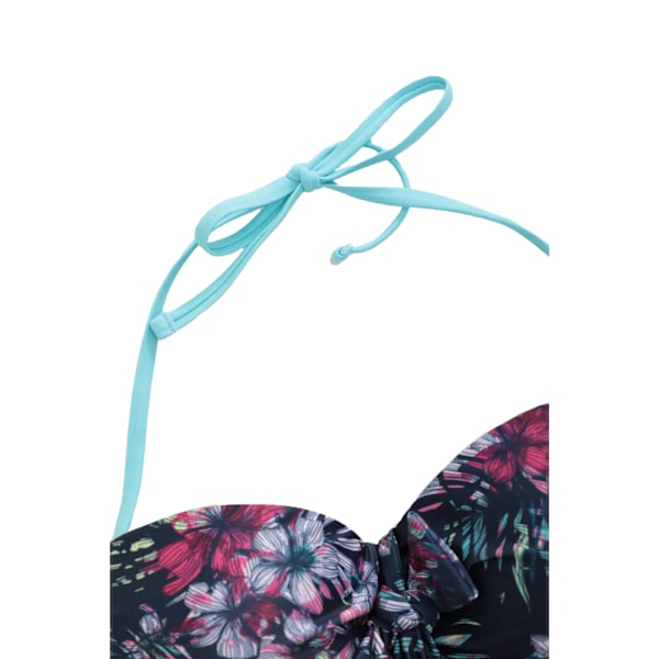 Animal Womens/Ladies Docks Floral Front Tie Bikini Top 18 UK Na Navy 18 UK