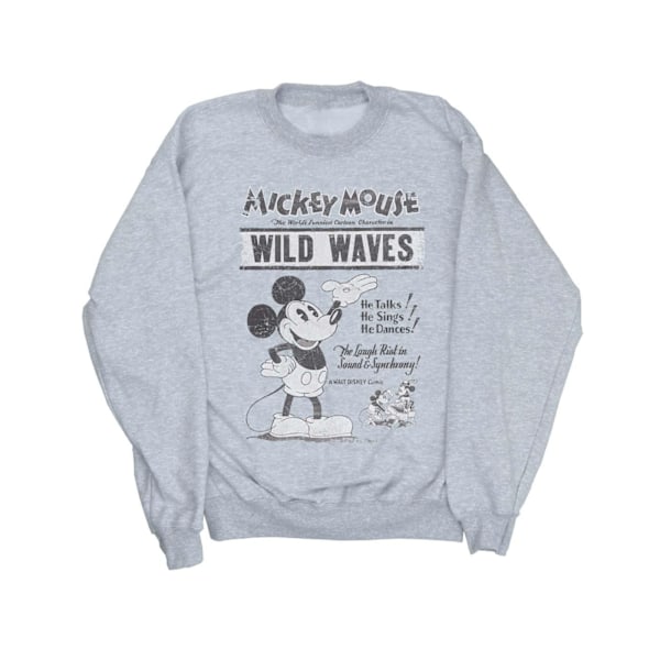Disney Boys Mickey Mouse Making Waves Sweatshirt 9-11 år Spo Sports Grey 9-11 Years