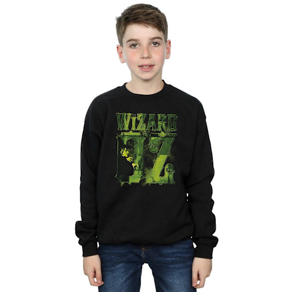 Trollkarlen från Oz Pojkar Wicked Witch Logotyp Sweatshirt 12-13 År Black 12-13 Years