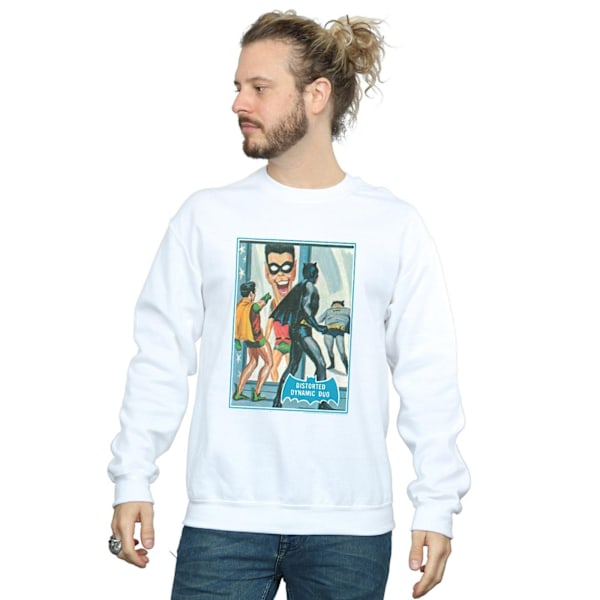 DC Comics Herr Batman TV-serie Dynamic Duo Sweatshirt 4XL Vit White 4XL