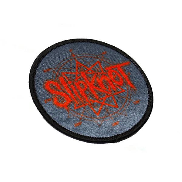 Slipknot Nonagram Logo Patch One Size Svart/Röd Black/Red One Size