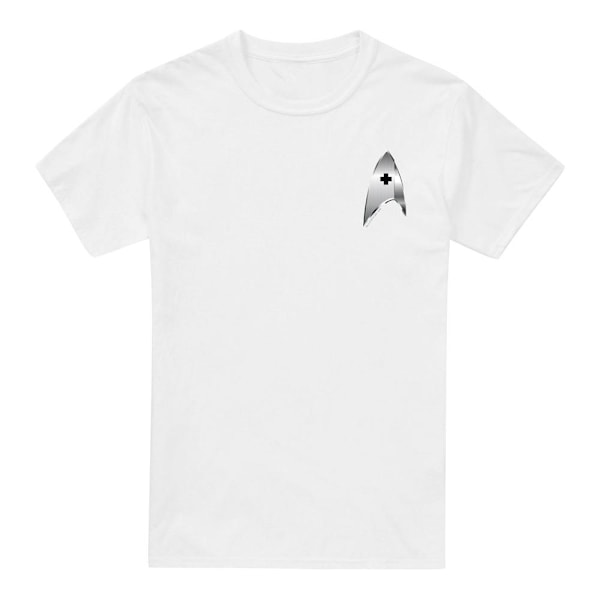 Star Trek: Discovery Herr Medicinsk Badge T-Shirt M Vit White M