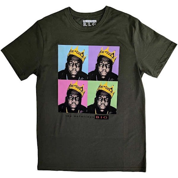 Biggie Smalls Unisex Vuxen The Notorious Crown T-Shirt L Grön Green L