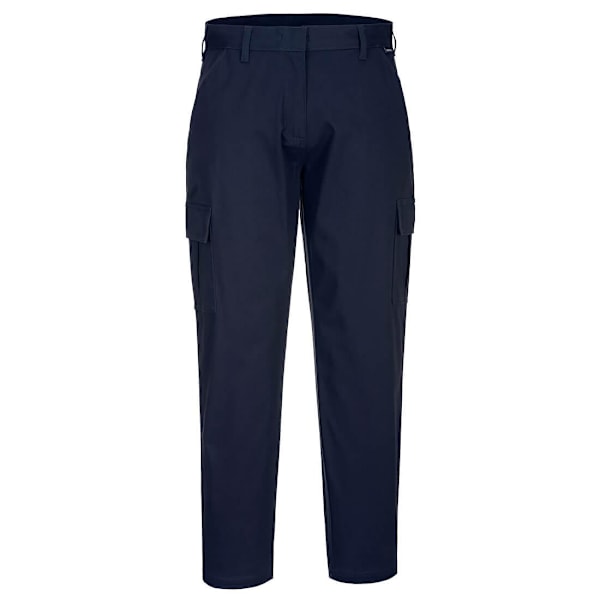 Portwest Dam/Kvinnor S233 Stretch Slim Cargo Byxor 30R Mörk Dark Navy 30R