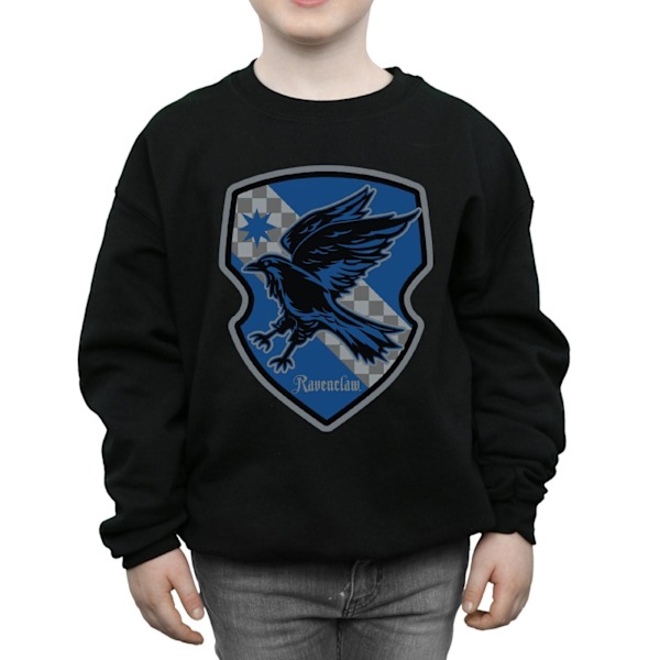 Harry Potter Pojkar Ravenclaw Crest Flat Sweatshirt 12-13 År B Black 12-13 Years