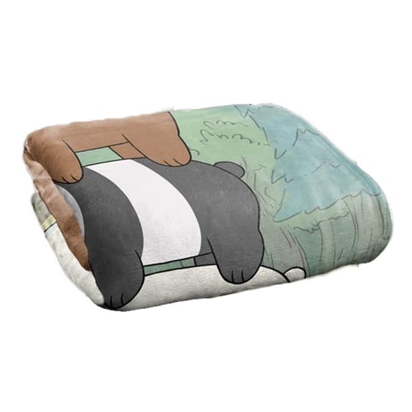 We Bare Bears Silky Stack Supersoft Filt En Storlek Flerfärgad Multicoloured One Size