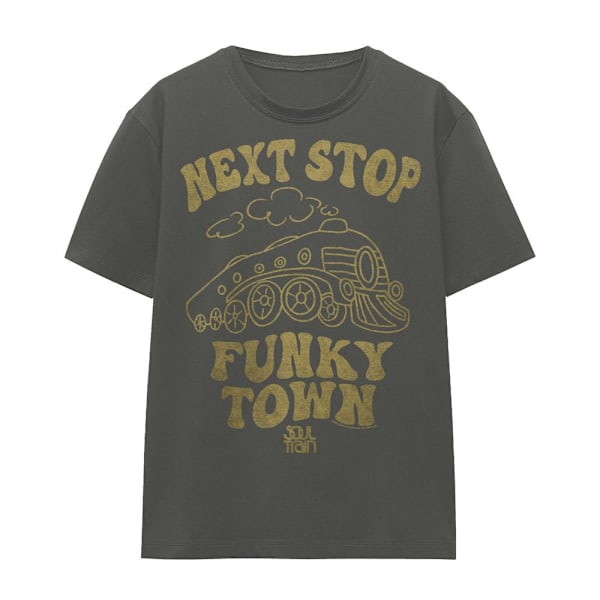BET Unisex Vuxen Soul Train Next Stop T-Shirt XL Kolgrå Charcoal XL