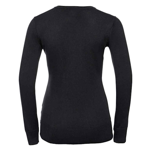 Russell Collection Dam/Damer Marl V-ringad tröja 4XL Svart Black 4XL