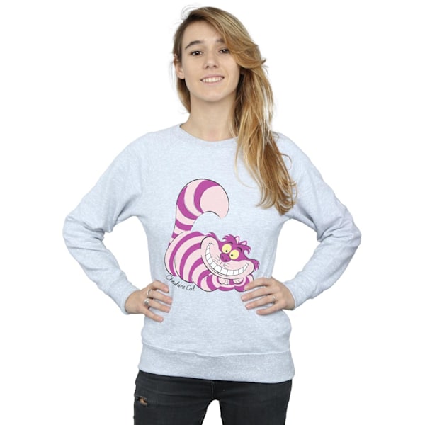 Alice i Underlandet Dam/Dam Cheshire Cat Sweatshirt M Hea Heather Grey M