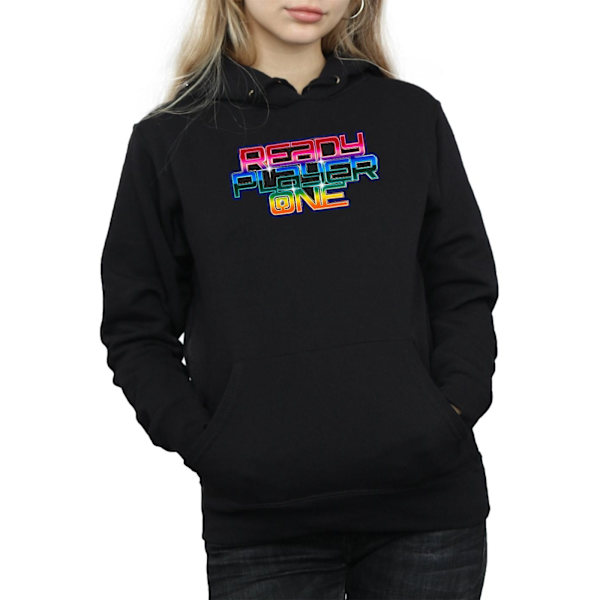 Ready Player One Dam/Dam Rainbow Logo Hoodie XXL Svart Black XXL