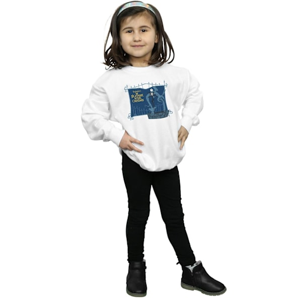 Disney Girls Nightmare Before Christmas Jack And The Well Sweatshirt White 12-13 Years