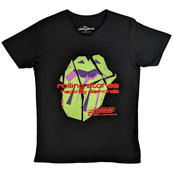 The Rolling Stones Unisex Hackney Diamonds Neon Logo T-shirt Black M