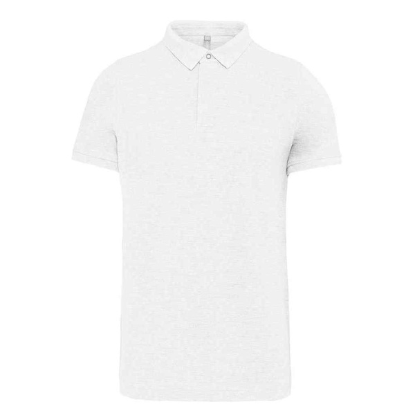 Kariban Herr Piqué Stud Front Polo Shirt XS Vit White XS