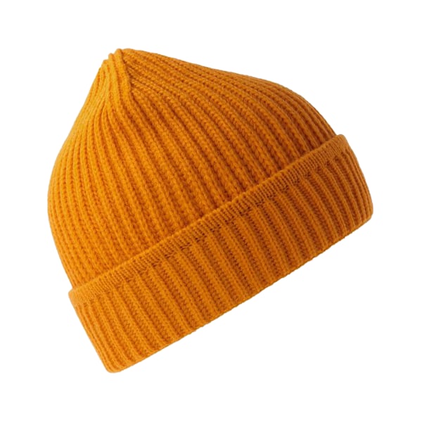 Atlantis Unisex Vuxen Lönn Ribbstickad Återvunnen Mössa En Storlek Senap Mustard One Size