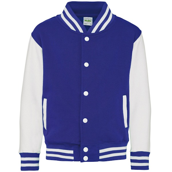 Awdis Barn/Barn Varsity Jacka 3-4 År Royal Blue/Vit Royal Blue/White 3-4 Years