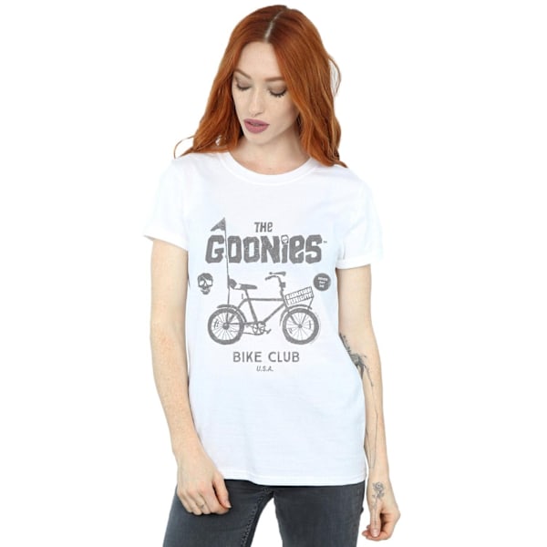 The Goonies Damcykelklubb Bomullspojkvän T-shirt XL för kvinnor/damer White XL