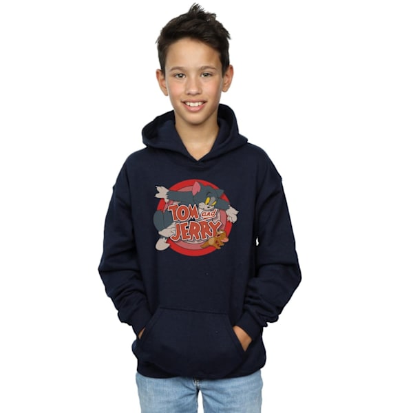 Tom och Jerry Pojkar Klassisk Catch Hoodie 9-11 År Marinblå Navy Blue 9-11 Years