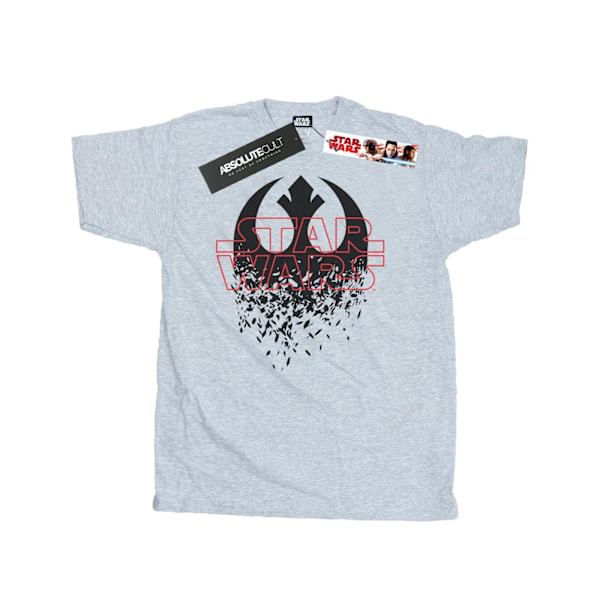 Star Wars The Last Jedi Shattered Emblem T-shirt L Sports - Herr Sports Grey L
