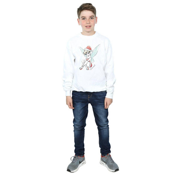 Disney Boys Tinkerbell Julfe Sweatshirt 7-8 År Vit White 7-8 Years