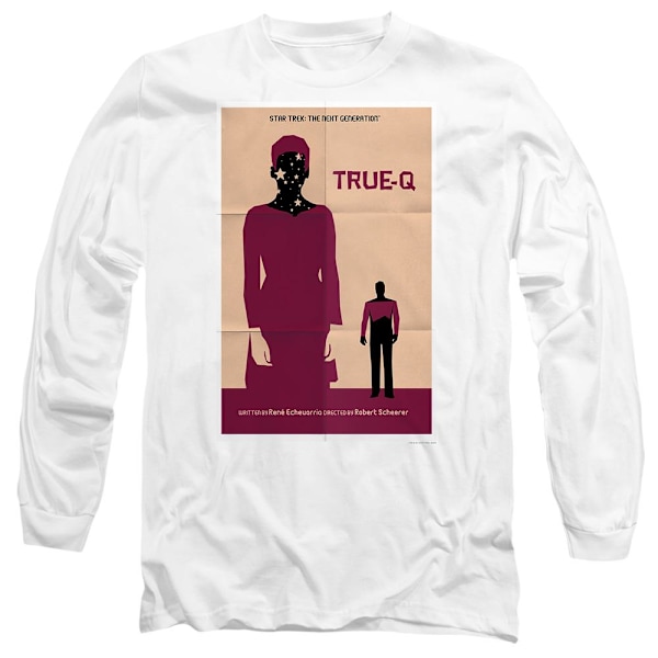 Star Trek Unisex Vuxen The Next Generation Säsong 6 Avsnitt 6 T-shirt White S