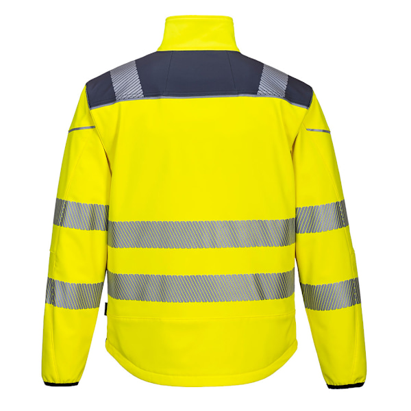 Portwest Herr PW3 Softshell Hi-Vis Jacka S Gul/Grå Yellow/Grey S
