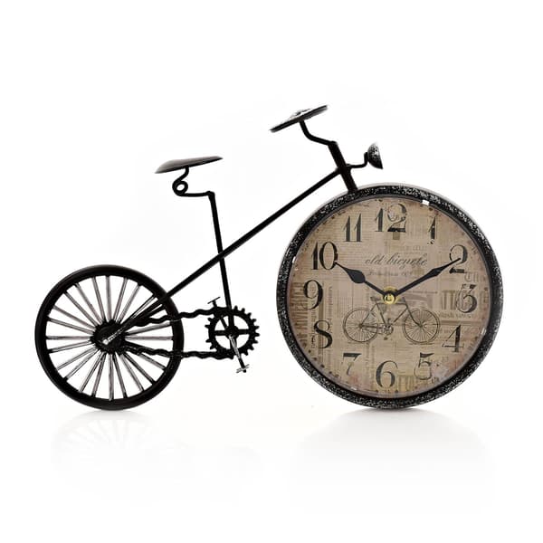 Hometime Mantel Clock - Penny Farthing One Size Svart Black One Size
