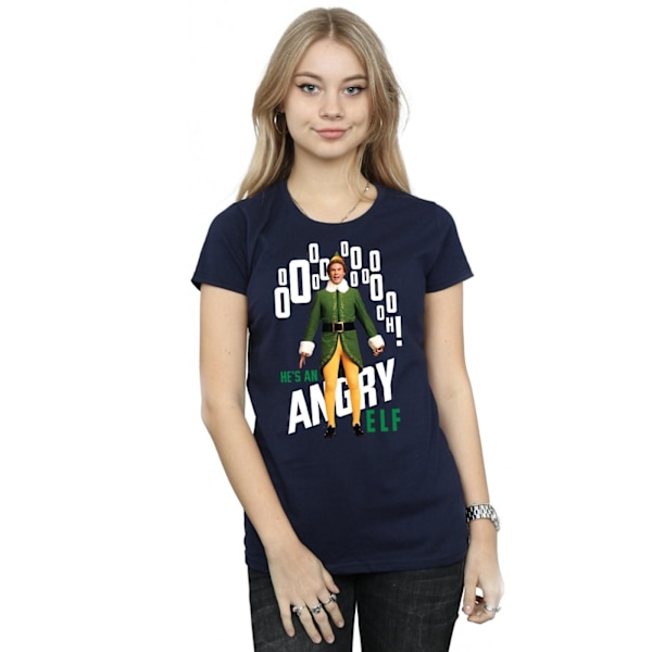 Elf Dam/Damer Angry Elf Bomull T-Shirt S Marinblå Navy Blue S