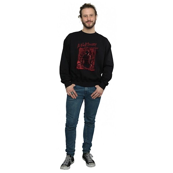 A Nightmare On Elm Street Herr Freddy Silhouette Sweatshirt M B Black M