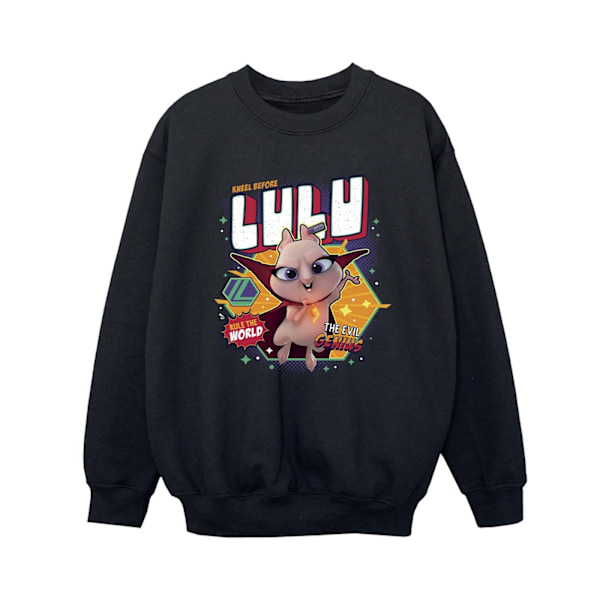 DC Comics Boys DC League Of Super-Pets Lulu Evil Genius Sweatshirt Black 7-8 Years