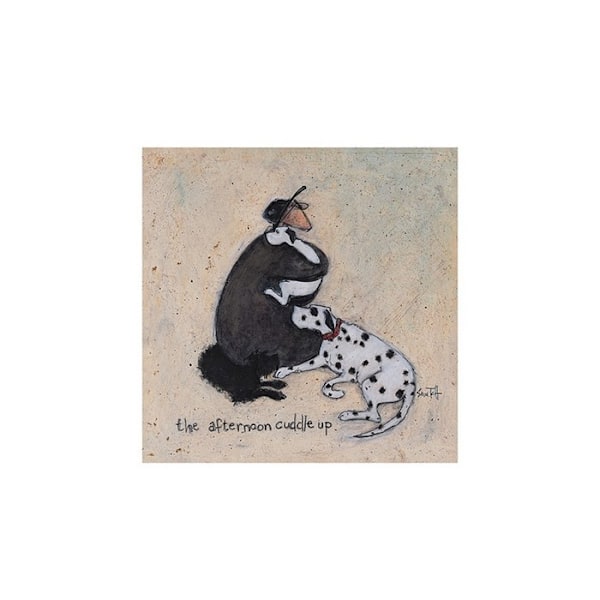 Sam Toft The Afternoon Cuddle Up Print 30cm x 30cm Svart/Vit/ Black/White/Beige 30cm x 30cm