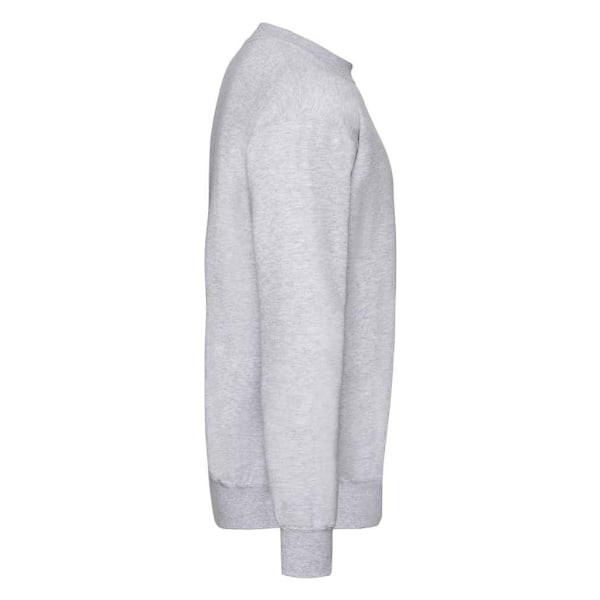 Fruit of the Loom Classic Heather Drop Shoulder Sweatshirt för män Heather Grey 4XL