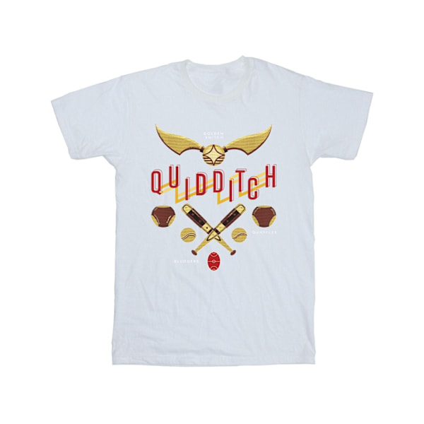 Harry Potter Pojkar Quidditch Golden Snitch T-shirt 3-4 år Vit White 3-4 Years