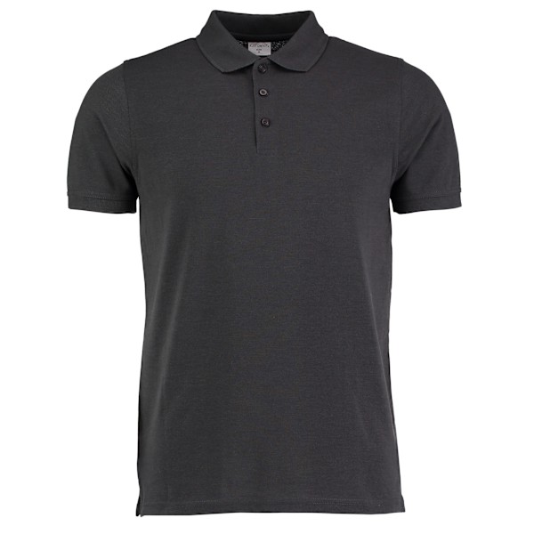 Kustom Kit Klassic Superwash 60°C Heavyweight Slim Polo Sh för män Graphite XS