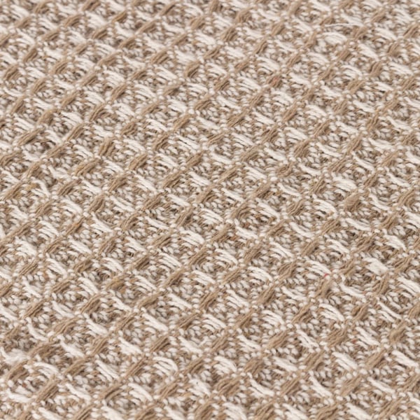 Yard Lorne Waffle Fringed Throw 200cm x 150cm Biscuit Biscuit 200cm x 150cm