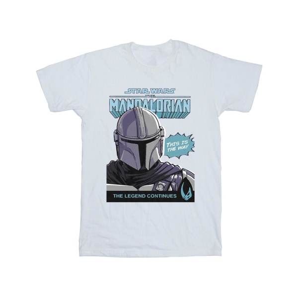Star Wars The Mandalorian Boys Mando Comic Cover T-shirt 7-8 Ye White 7-8 Years