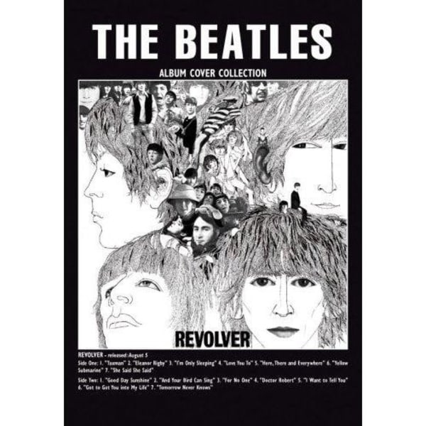 The Beatles Revolver Vykort One Size Svart/Vit Black/White One Size