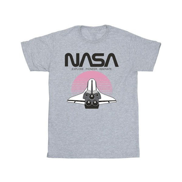 NASA Boys Space Shuttle Sunset T-Shirt 7-8 år Sports Grey Sports Grey 7-8 Years