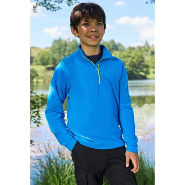 Mountain Warehouse Barn/Kids Camber II Half Zip Fleece Jacka Cobalt 2-3 Years